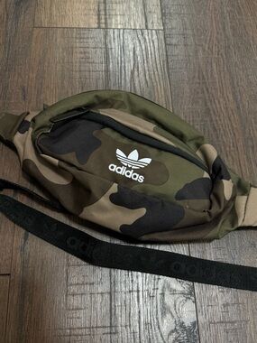 adidas Originals Camo Belt Bag in Olive, Brown & Black